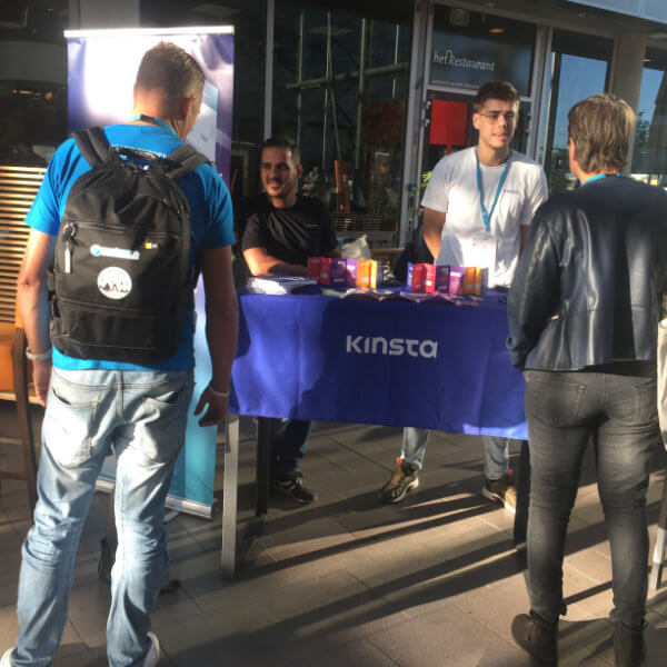 More of the Kinsta booth at WordCamp Nijmegen