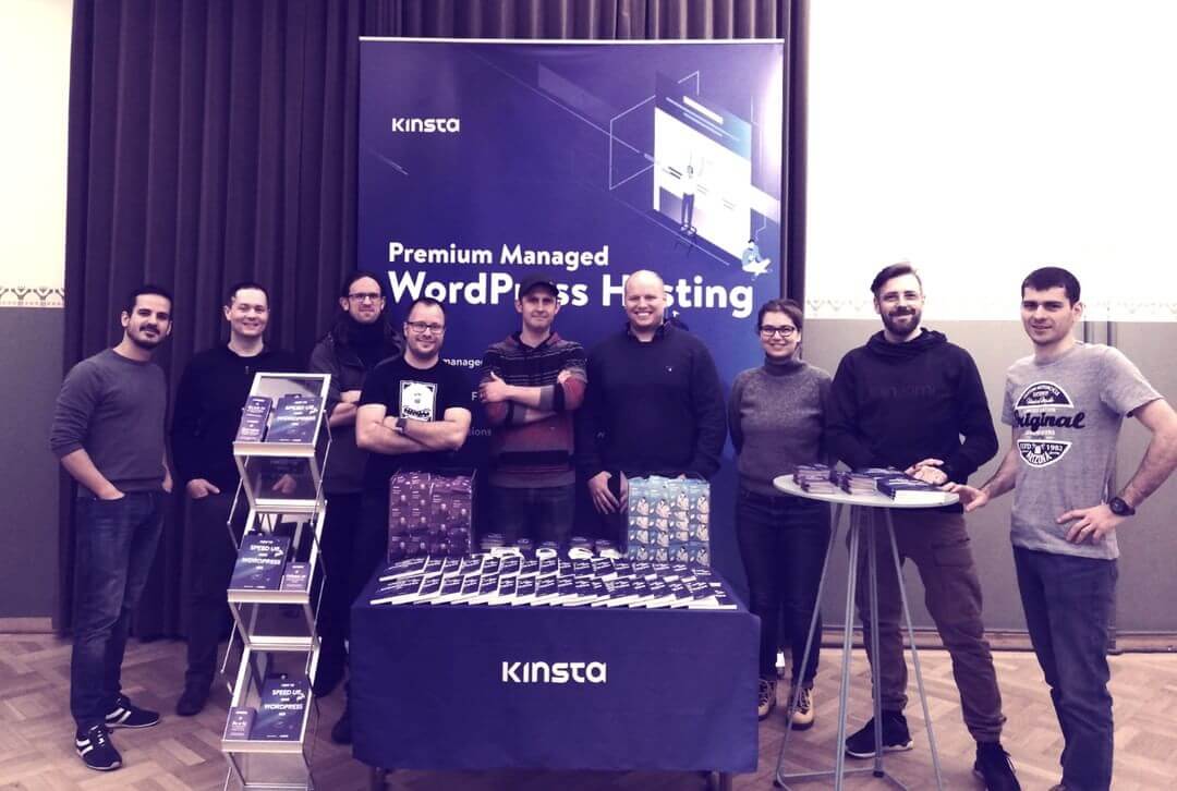 The Kinsta team at WordCamp Nordic