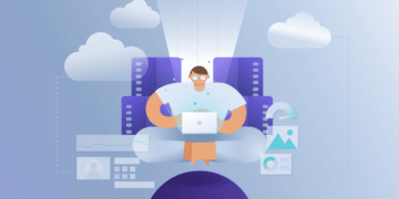 Illustration of a developer working on Kinsta's cloud platform